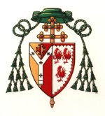 hand painted ecclesiastical coat of arms
