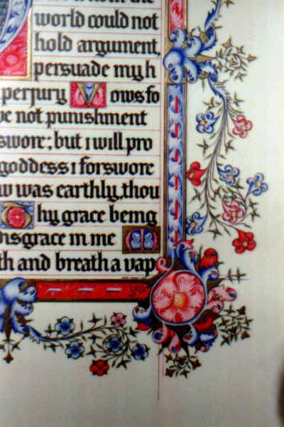 section of an illuminated manuscript